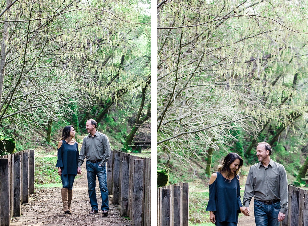 Hiking Engagement Session Marin County California