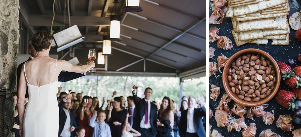 toast wedding reception