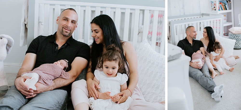 San Francisco newborn photography in-home family session