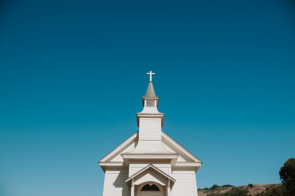 Chapel at Rancho Nicasio wedding by amy thompson photography