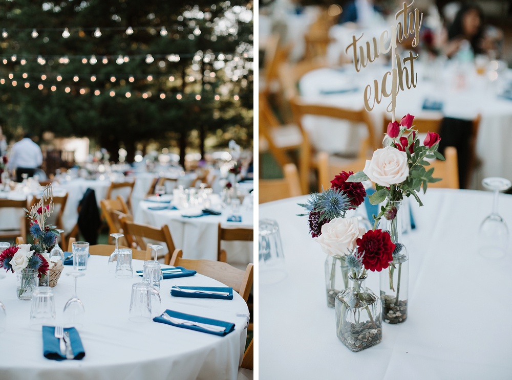 table settings for rancho nicasio marin county wedding venues blog by amy thompson photography
