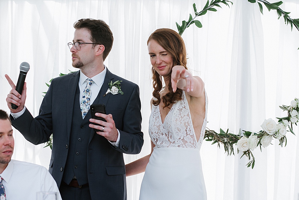 Speeches from bride and groom at Rosewood Events by amy thompson photography
