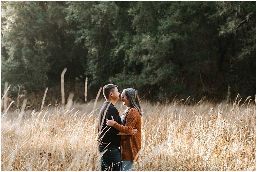 west marin engagement photography in wheat