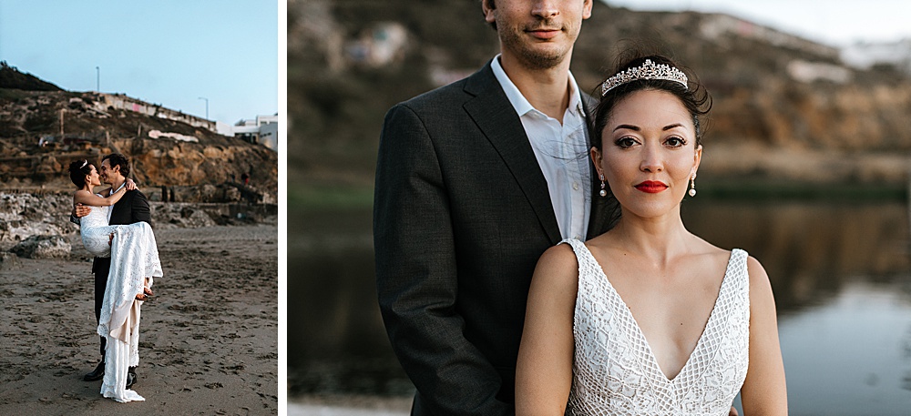 married couple at sutro baths san francisco
