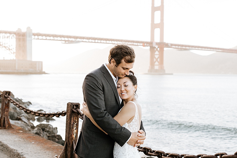 1 Year Wedding Anniversary Photo Shoot with the Golden Gate Bridge