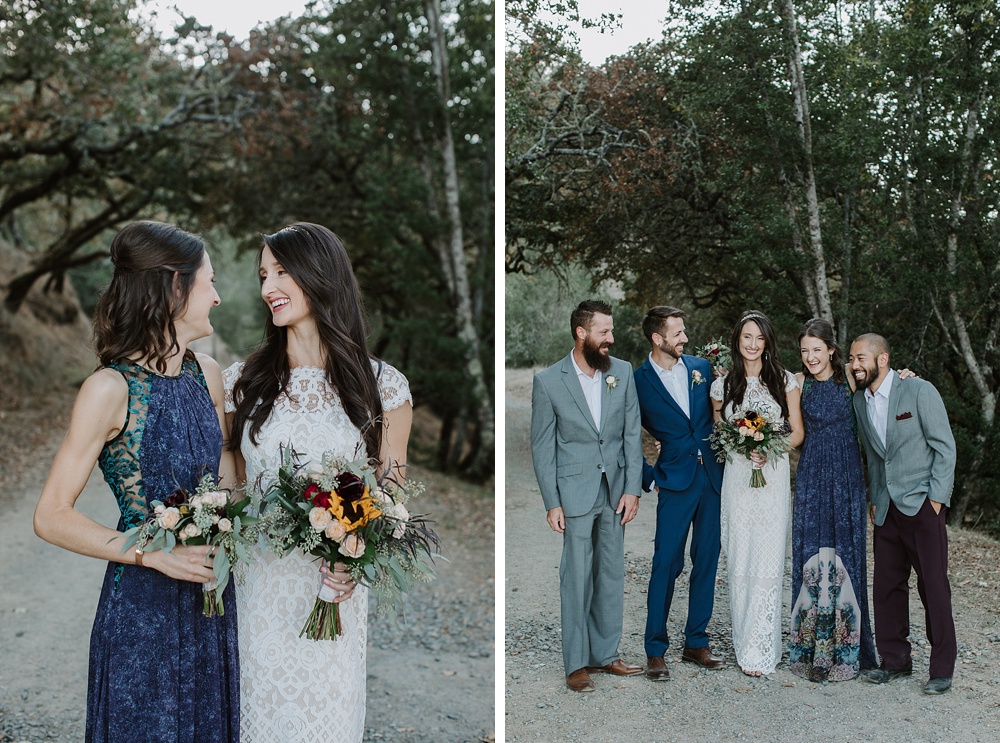 Family portrait at Marin County wedding by amy thompson photography