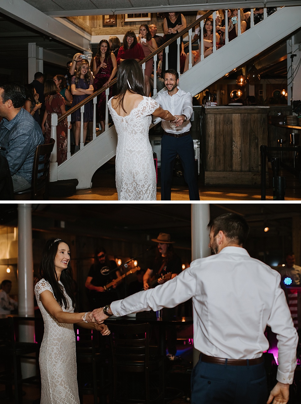 Bride and groom first dance at Marin County wedding by amy thompson photography. 