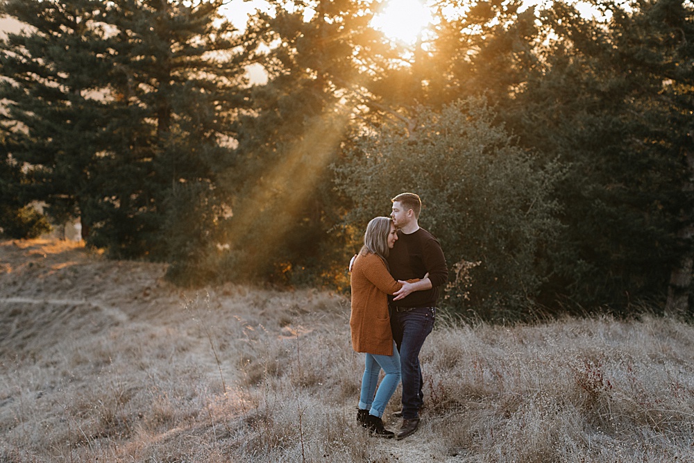 San Francisco Engagement Shoot on a hike by amy thompson photography